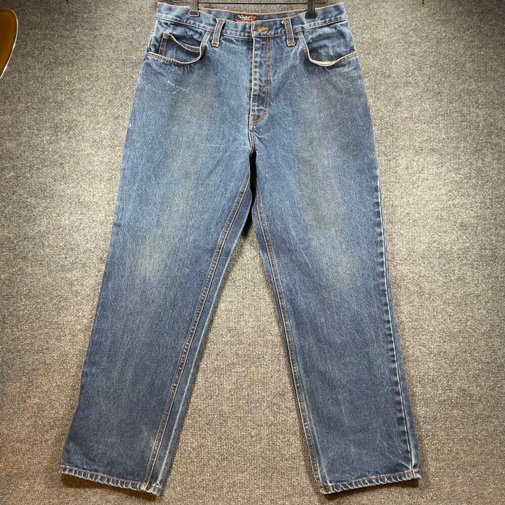 Wall FR Fire Resistant Jeans Men's 34X30 Actual (32X29) Blue Denim Banox READ